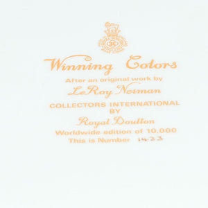 Winning Colours by LeRoy Neiman | Royal Doulton Collectors International plate 