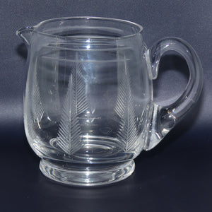Stuart Crystal England Woodchester Fern pattern water jug