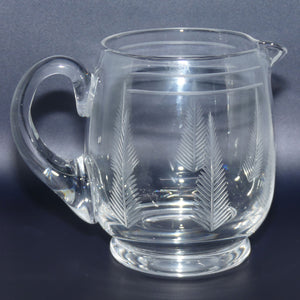 Stuart Crystal England Woodchester Fern pattern water jug