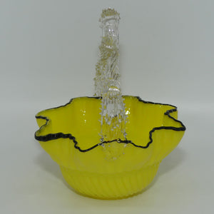 yellow-glass-with-black-edge-thorn-handle-basket